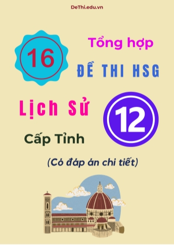 Tổng hợp 16 đề thi HSG Lịch sử Lớp 12 cấp Tỉnh (Có đáp án chi tiết)